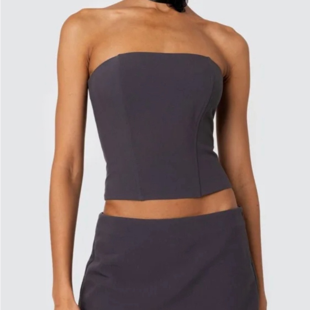 Edikted Women's Piper Strapless Crop Corset NWT